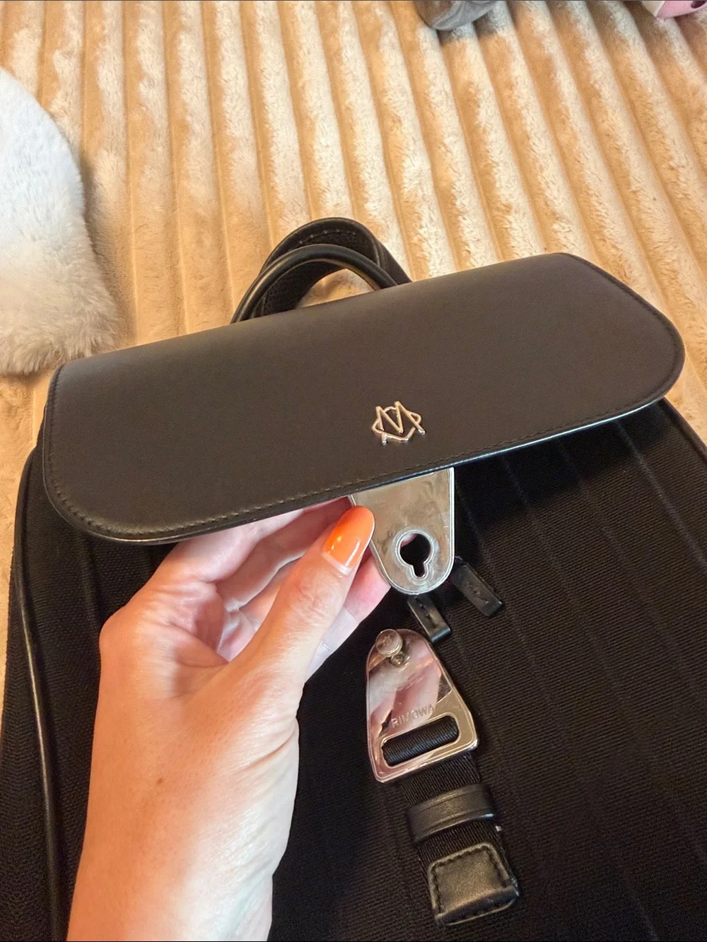 Rimowa Canvas Calfskin Never Still small backpack